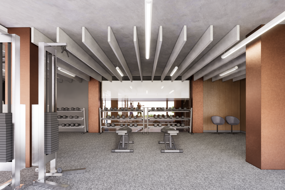 View of one of the fitness areas