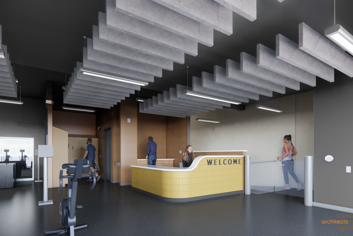 View of one of the fitness areas